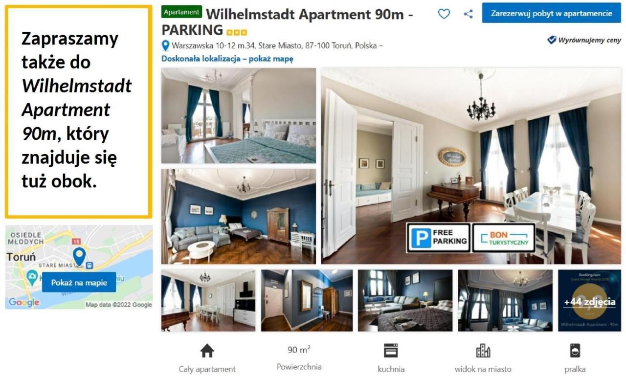 Wilhelmstadt Apartment 60M - Parking Stary Toruń Exteriör bild